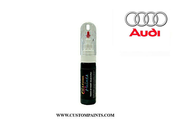 VW/AUDI LS9R GLACIER WHITE TOUCH UP PAINT PEN/BRUSH FOR SCRATCH CHIP REPAIR