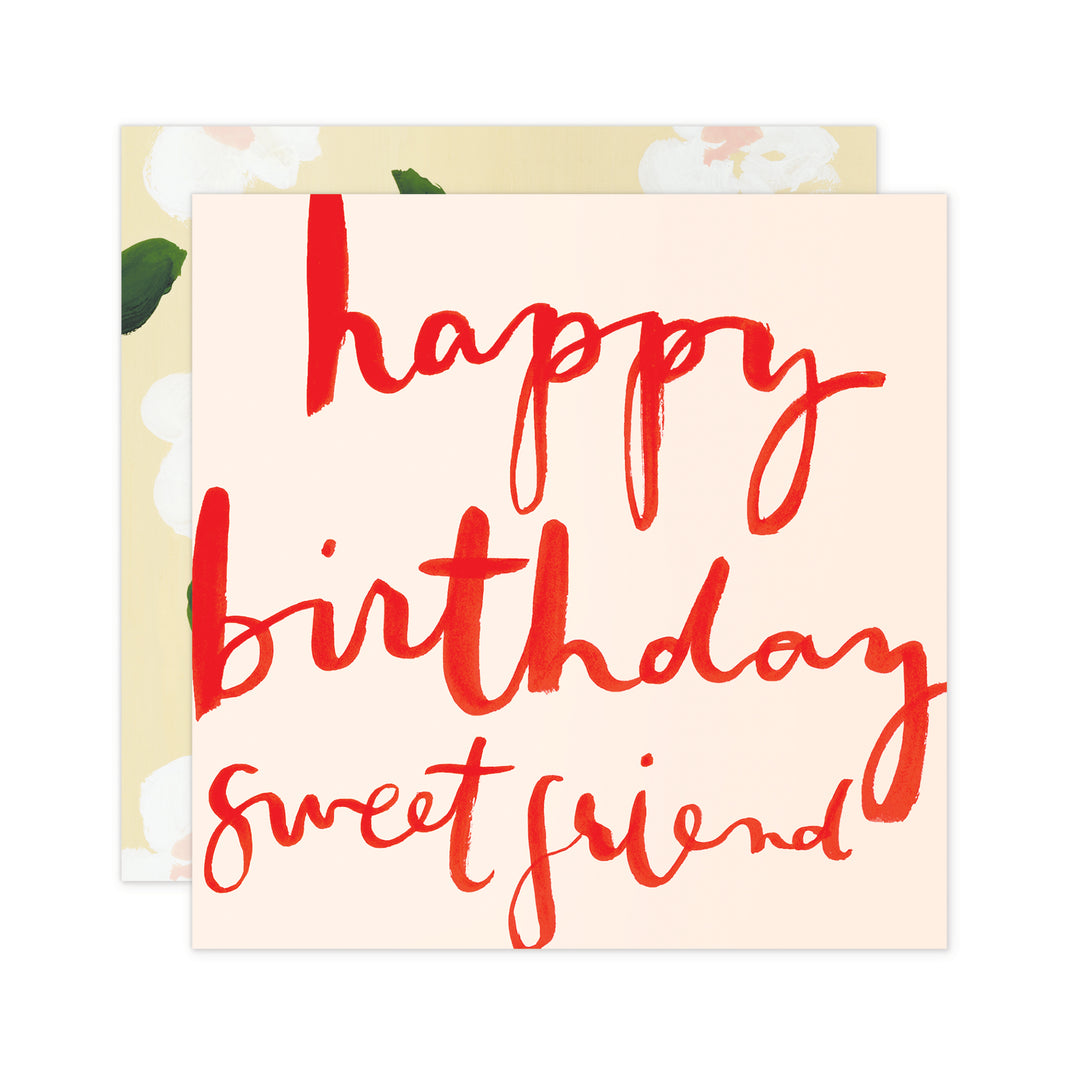 Happy Birthday Sweet Friend Card