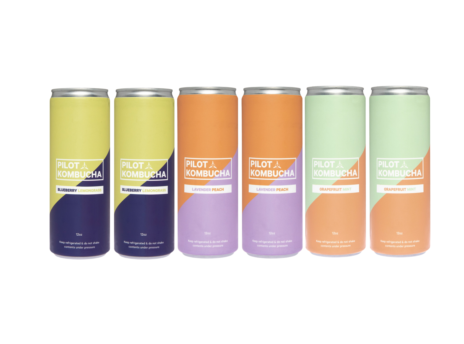 6 Pack Mixed SUMMER Seasonal Kombucha, 12 oz cans