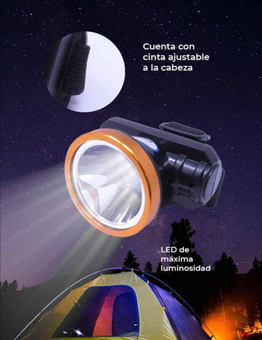 Linterna Frontal Recargable LED DriveLit LMP4300 - Envío Gratis