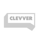 The grayscale logo of Clevver is shown.