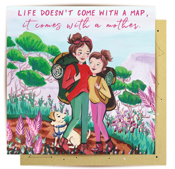 Mother Map Greeting Card