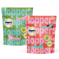 Hoppers Variety Pack Treats Apple Cinnamon Peanut Butter Banana Cricket Protein Dog Treats Sustainable Pet Products