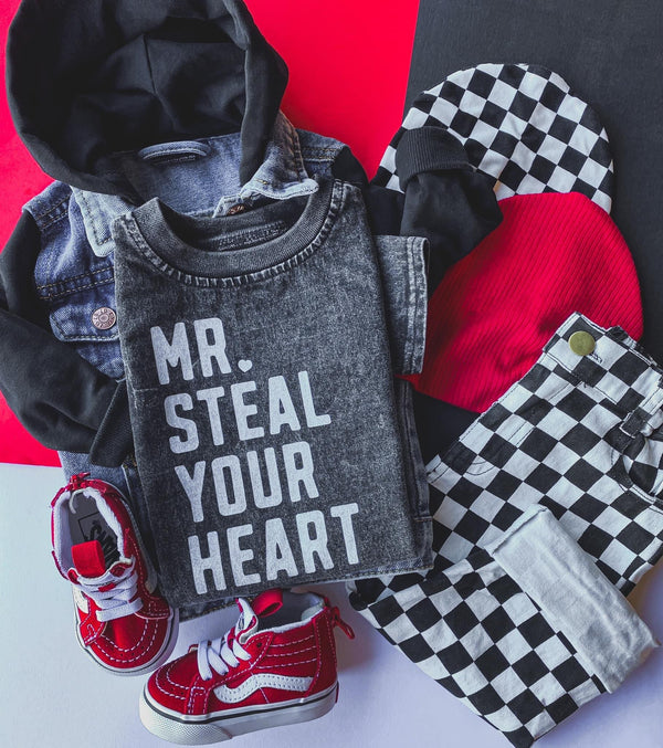 Mr Steal Your Heart Mineral Wash Graphic Tee