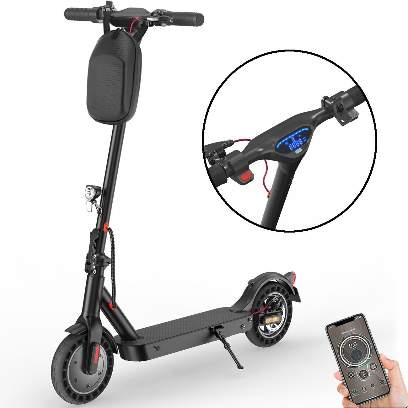 E9Max E-Scooter Mit Strassenzulassung 500W 24,8Meilen (ABE,eKFV)