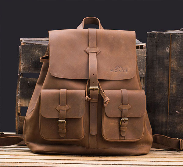 Extra Large Leather Backpack