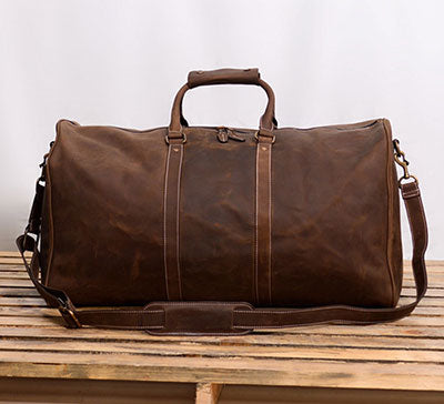 Extra Large Leather Duffle Bag