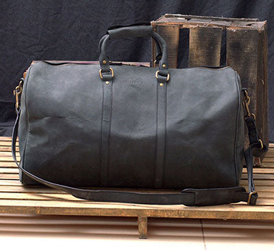 Men's Large Leather Duffel Bag