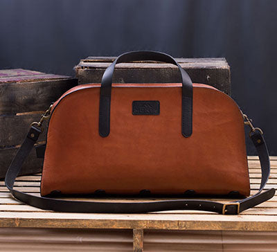 Men's Small Leather Duffle Bag