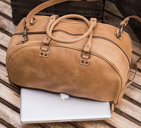 Hunza - Unique Luggage Luxury Leather Weekender Bag