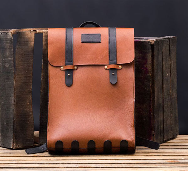 Vegetable-tanned College Leather Backpack