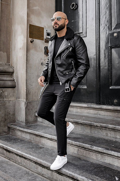 How to Wear a Leather Jacket Men | Style Guide | MONT5