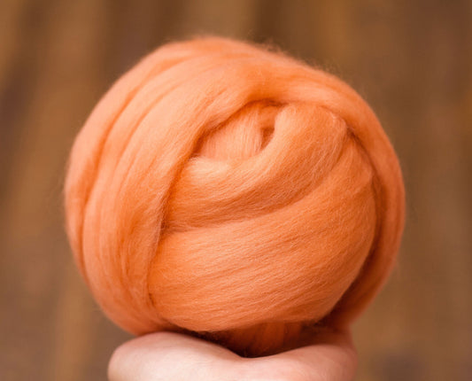 22.5 Micron Merino Wool Roving Tops - Rust Brown For Wet Felting, Nuno  Needle Weaving, Arm Knitting, Chunky Yarn, Dhg - Yahoo Shopping