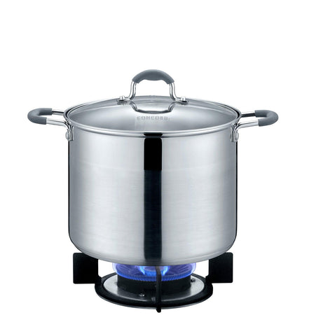 Concord concord extra large outdoor stainless steel stock pot steamer and  braiser combo. great for steaming oysters, crab, crawfish a