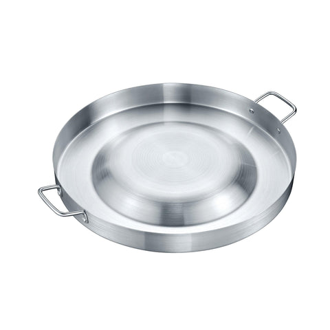 M.D.S Cuisine Cookwares comal stainless steel 22 acero inoxidable concave  outdoors stir fry heavy duty comal