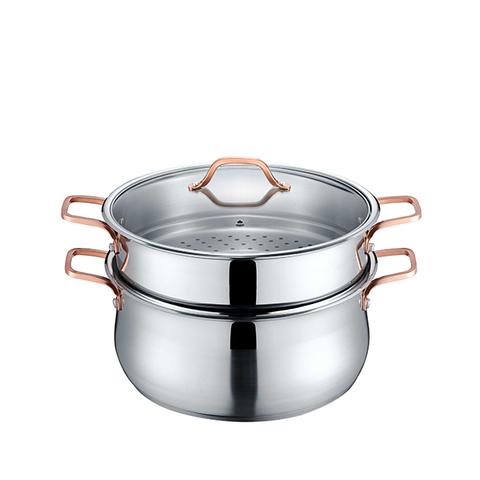 Concord 3 Tier Premium Stainless Steel Steamer Set (32 cm)