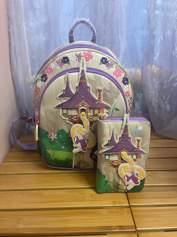 Loungefly Disney Tangled Tower Scene Mini Backpack