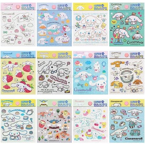 Sweet Cinnamoroll Cafe 4-Style Stickers – Kawaii Gifts