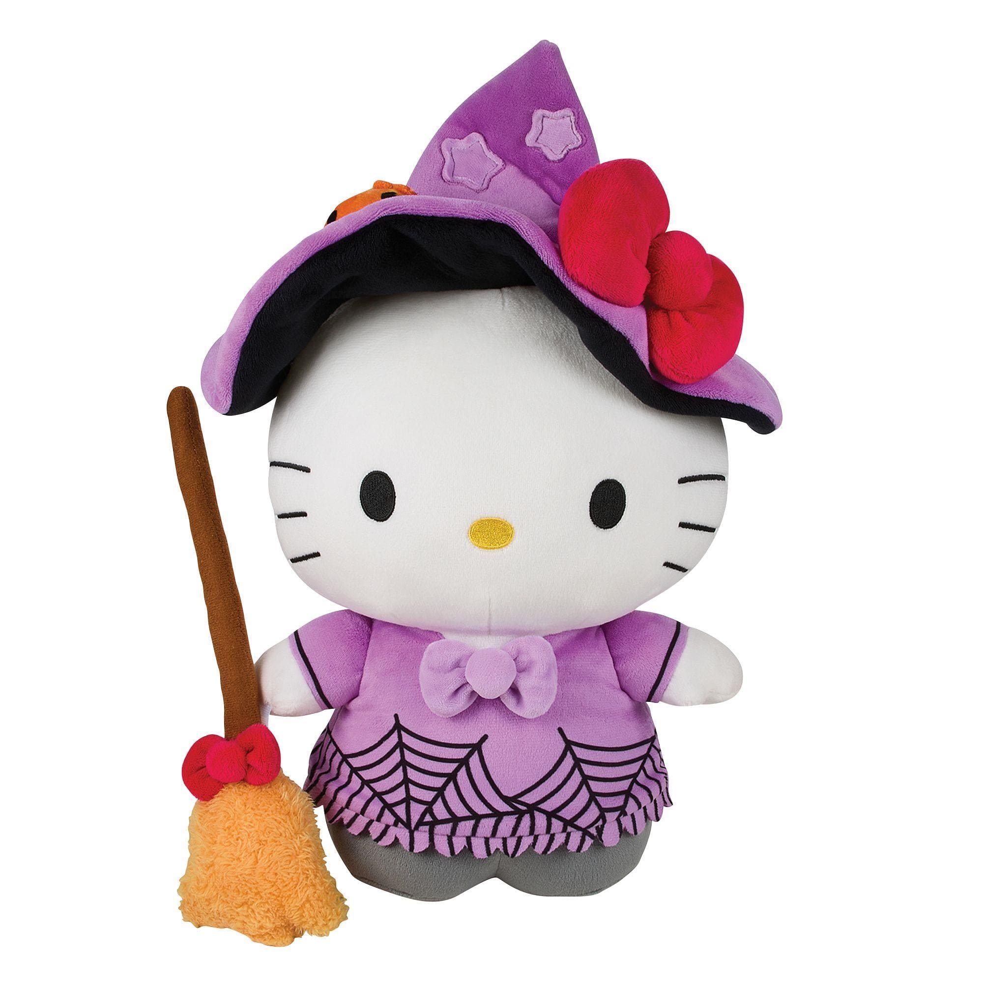 Kawaii Hello Kitty Halloween Plush Toys Anime Kt Skeleton Stuffed