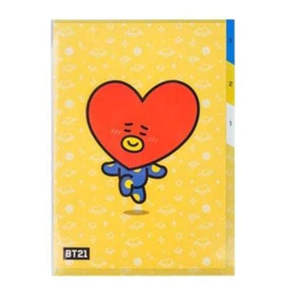 BT21 Plastic Index Folders: Tata, RJ, Cooky, Chimmy