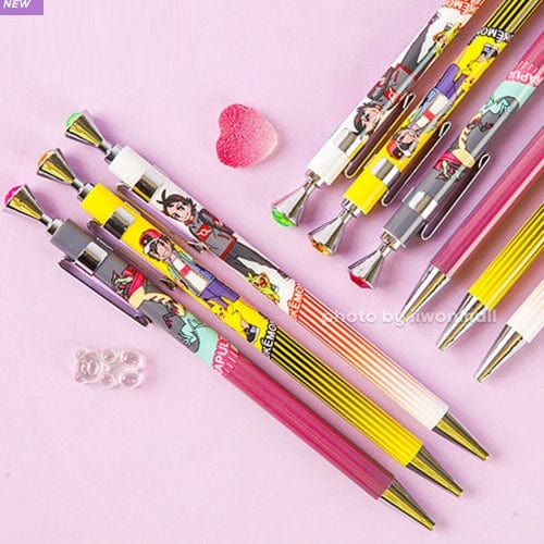  GASHINA STORY 8-in-1 Pokemon Pencils Pika Monster W B Lead  Wooden Pencil Set 1 Pack