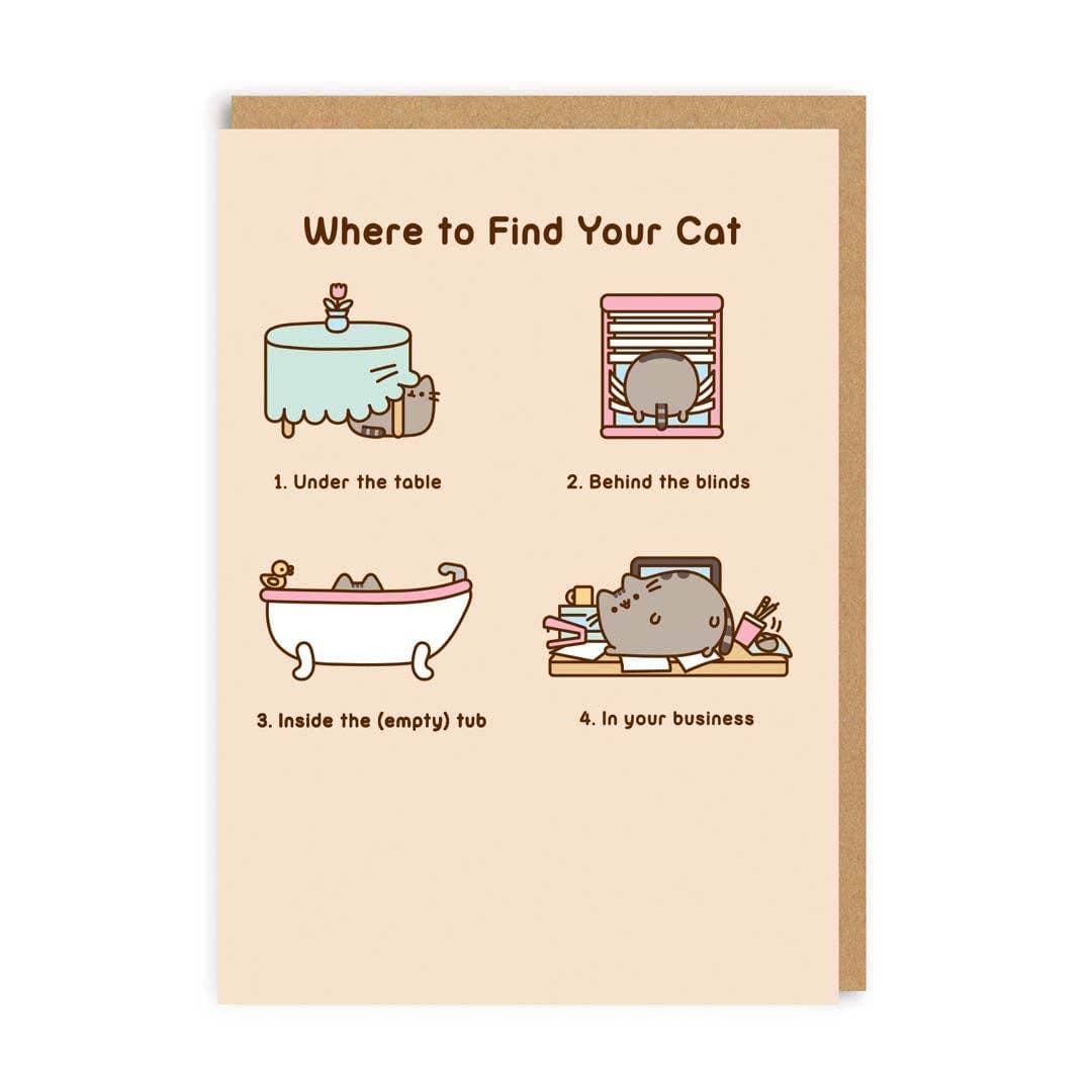 Cats kitten pusheen hipster Greeting Card