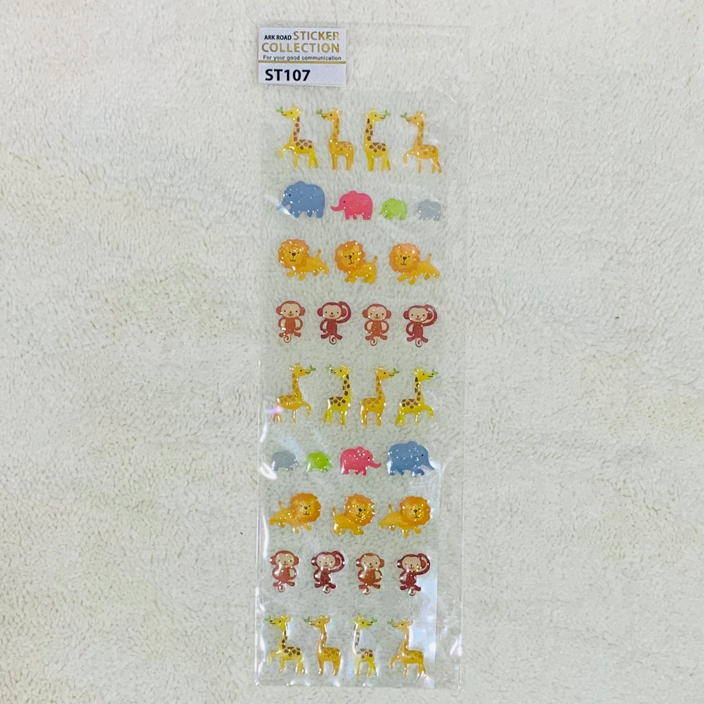 San-X Relax Bear Sparkly Micro Stickers