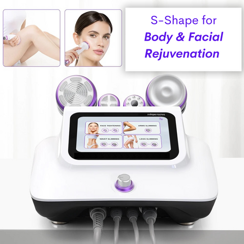 S-Shape 30K Cavitation Machine , Face and Body Rejuvenating