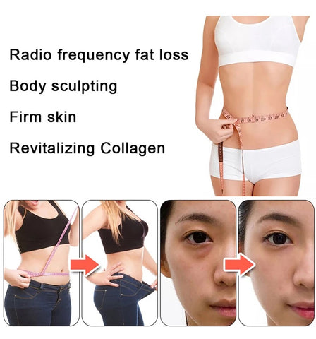 Slim Woman with Tape Measure, Befire and After Weight Loss, Before and After Facial Anti-Aging Treatments
