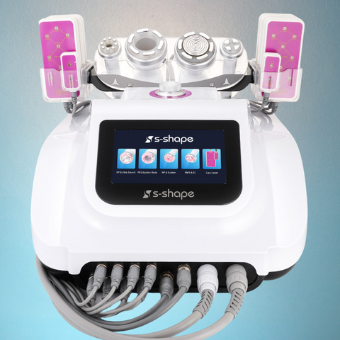 S-Shape 30k Cavitation Fat Removal Machine with 160mw Lipo Laser