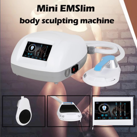 Mini EMSlim Body Sculpting Machine, Flat and Curved Handles