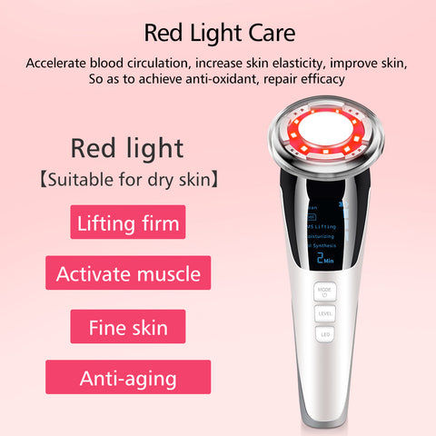 Red Light Care of Hot and Cold Facial Beauty Device