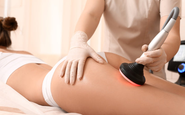 Cavitation Probe is used in buttocks and thighs to reduce fat