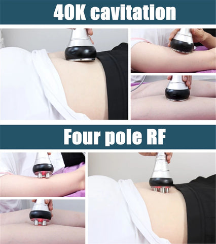 Cavitation 40k et traitement RF à quatre pôles à l'aide d'une machine de lipocavitation