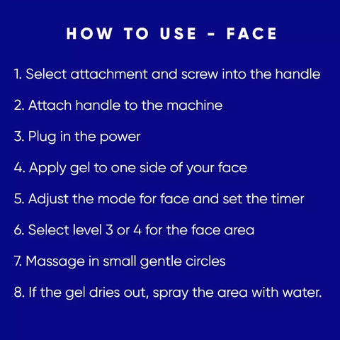 How to use RF Skin Tightening Machine on the Face, Eight Steps