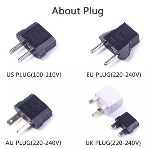 About Plug For Diamond Microdermabrasion Machine, Voltage for US, auK, EU, AUS
