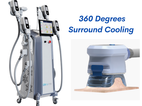 360 Degree Cryolipolysis Weight Loss Machine, Surround Cooling Handle