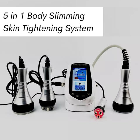 5 in 1 Body Slimming Skin Tightening Machine with Four Probes, red light