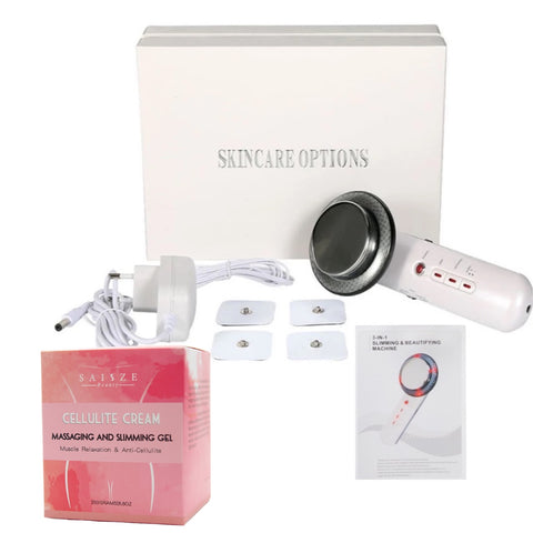 Ultrasonic Cavitation Machine and Cellulite Cream Massage Gel, Instructions Booklet, Power Cord