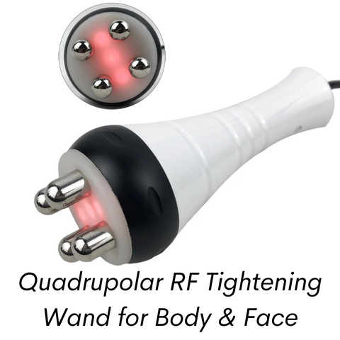 Sonda RF cuádruple para tensar la piel facial y corporal