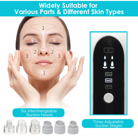 Micro Bubble Blackhead Rejuva Remover is Suitable on Different Parts of Face