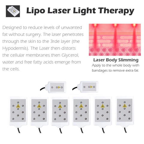 Laser Light Therapy Treatment of 40 K 6 in 1 Cavitation Machine