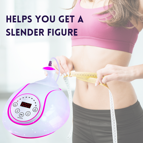 60K Cavitation Fat Burning Machine Helps you get a slim figure, woman with tape measure