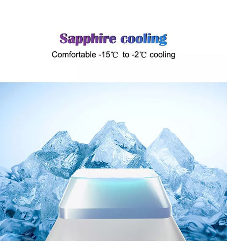 Sapphire Cooling, Diode Laser Handle Sits on Mountain of Ice Cubes