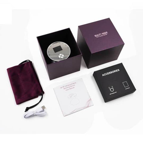 Body Slimming Skin Tightening Device, Box, USB Charger, Instructions Manual