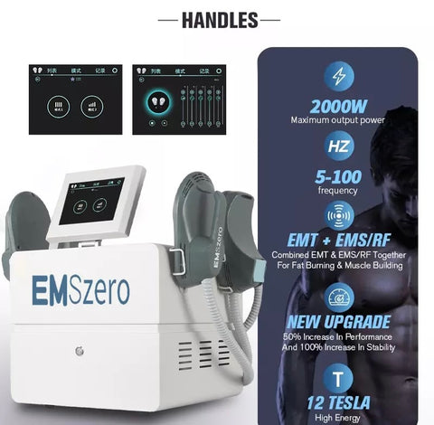 Handles of EMSZero Body Slimming machine