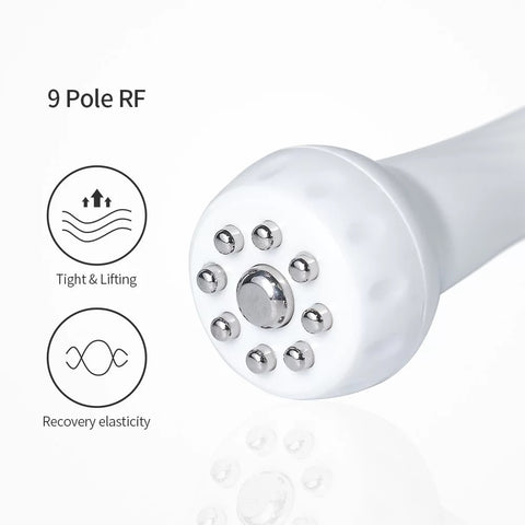 9 pole RF Handke of 6 in 1 Hydro Dermabrasion Machine