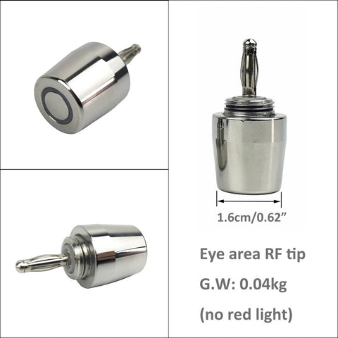 Punta de la Sonda de Varita de Radiofrecuencia para Reafirmar la Piel en los Ojos, Dimensiones, Peso, Sin Luz Roja