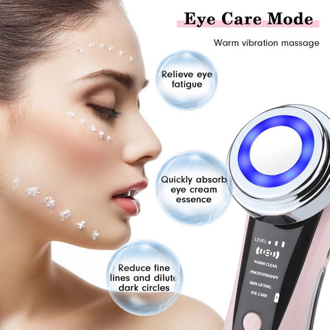 Eye Care Mode with Warm Vibration Massage of Facial Device, Beautiful Skin