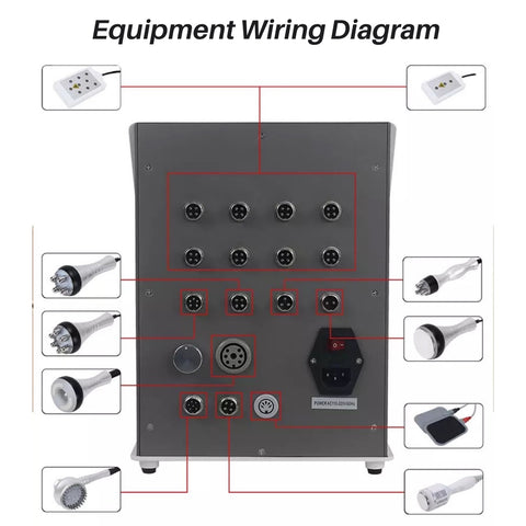 9 in 1 Lipo Cavitation Machine Equipment Wiring Diagram